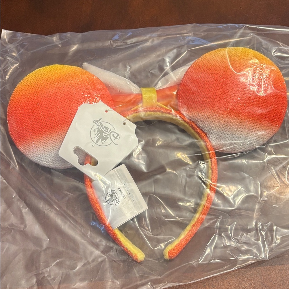 Disney Orange Yellow Ombre Minnie Ears Headband - Picture 3 of 3